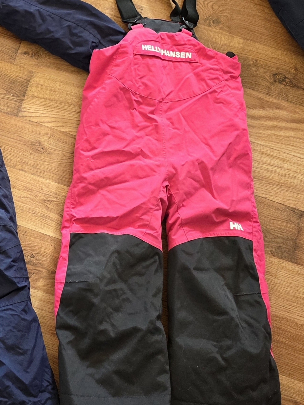 Helly Hansen Kids Hot Pink and Black Insulated Snow Overalls